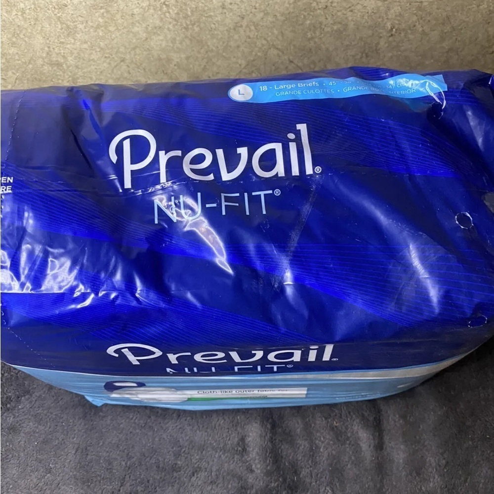 PREVAIL Nu-Fit 18ct LARGE 45-58" Daily Briefs ADULT Protective UNDERWEAR Diaper - Picture 5 of 9